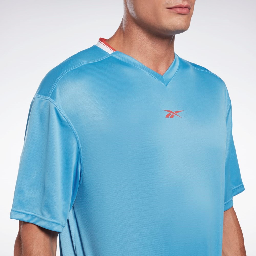 Reebok Workout Ready Mesh T-Shirt Sininen | NPKBYR-250