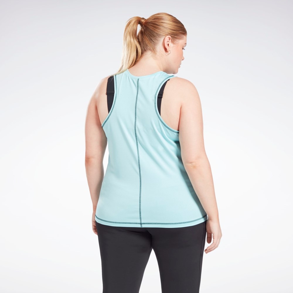 Reebok Workout Ready Mesh Tank Top (Plus Size) Digital Glow | YJIBGW-752
