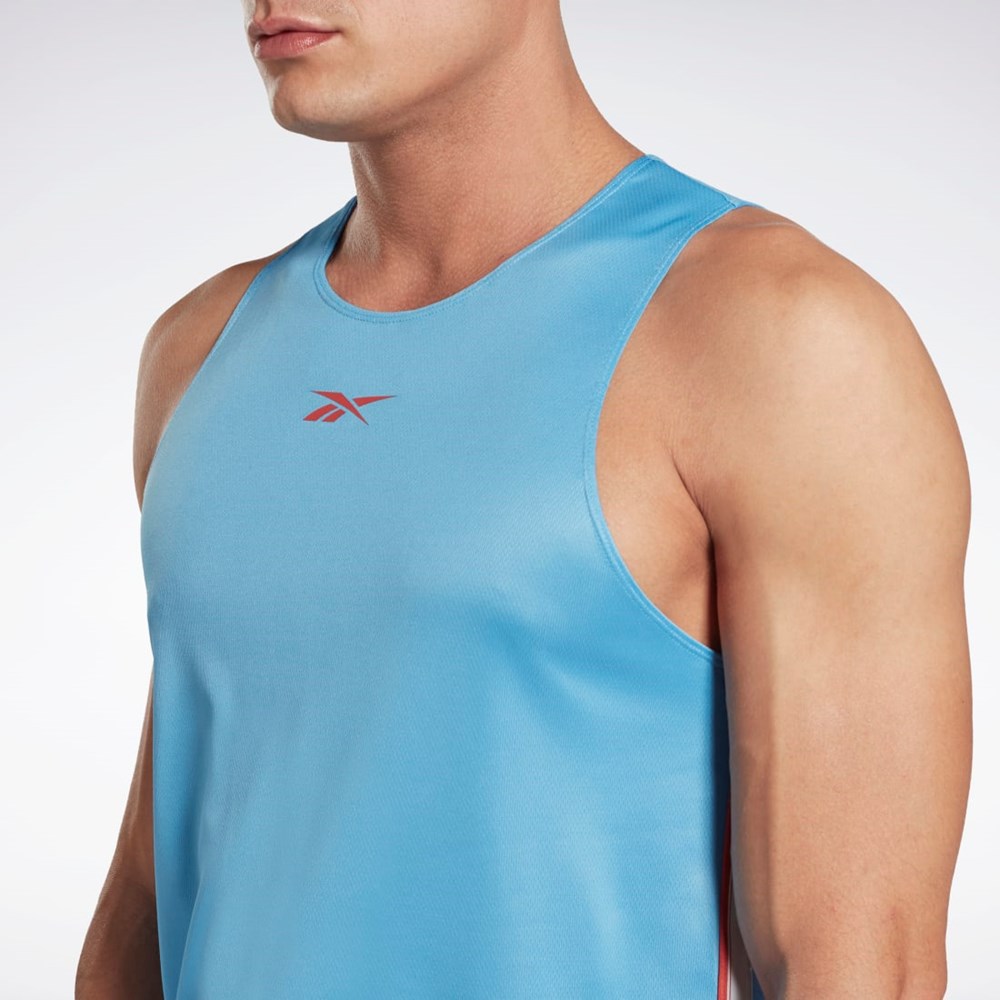 Reebok Workout Ready Mesh Tank Top Sininen | BVJIEL-457