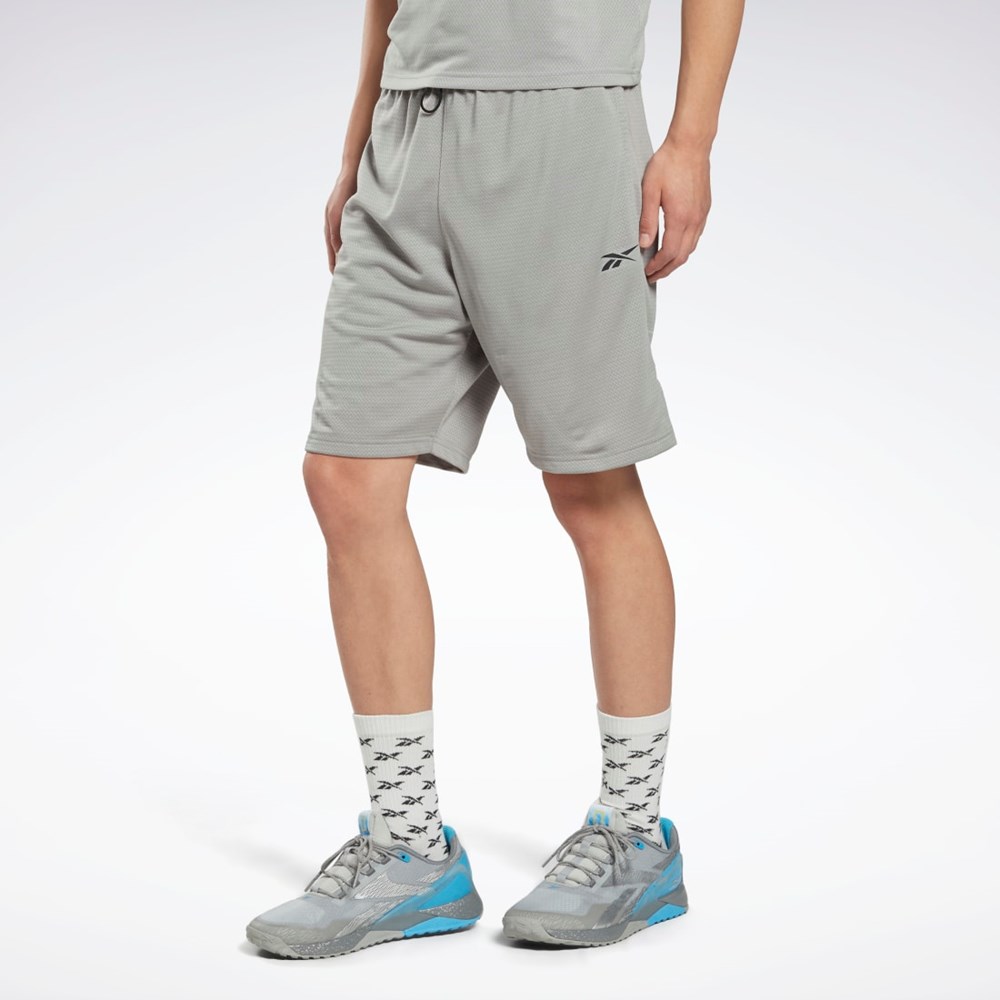 Reebok Workout Ready Mélange Shorts Harmaat | EUMJYC-708