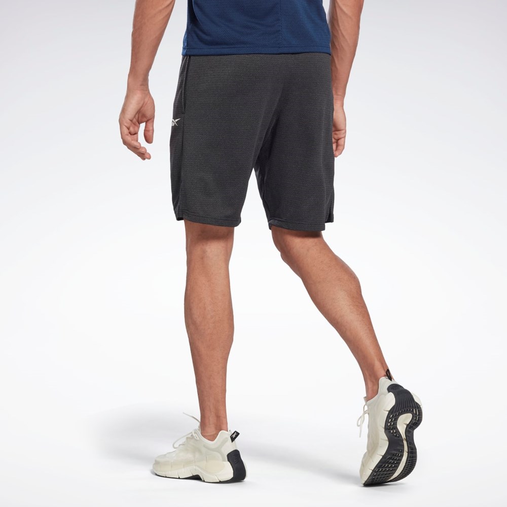 Reebok Workout Ready Mélange Shorts Mustat | ELUDTZ-501