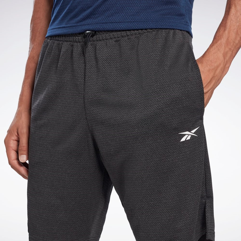 Reebok Workout Ready Mélange Shorts Mustat | ELUDTZ-501