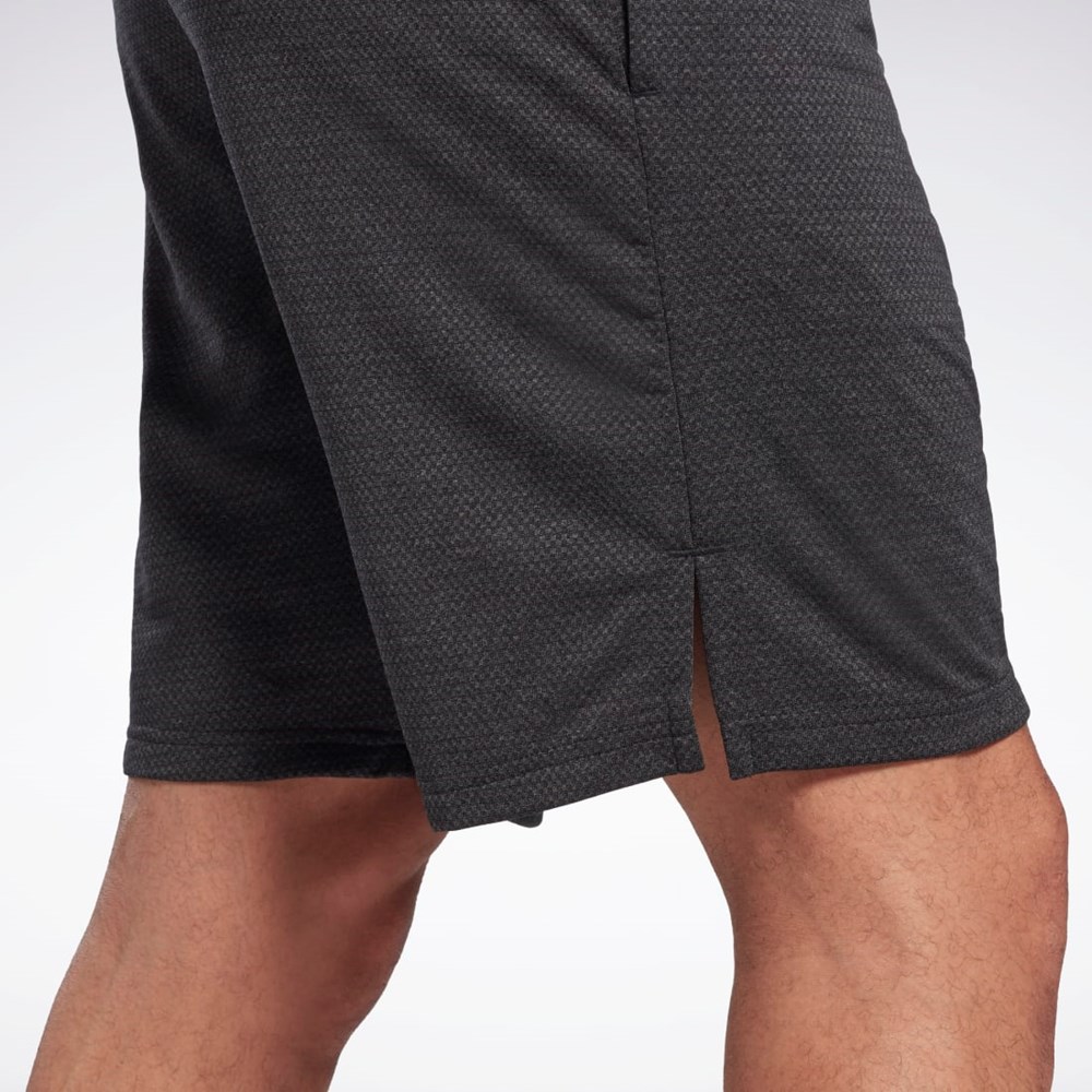 Reebok Workout Ready Mélange Shorts Mustat | ELUDTZ-501