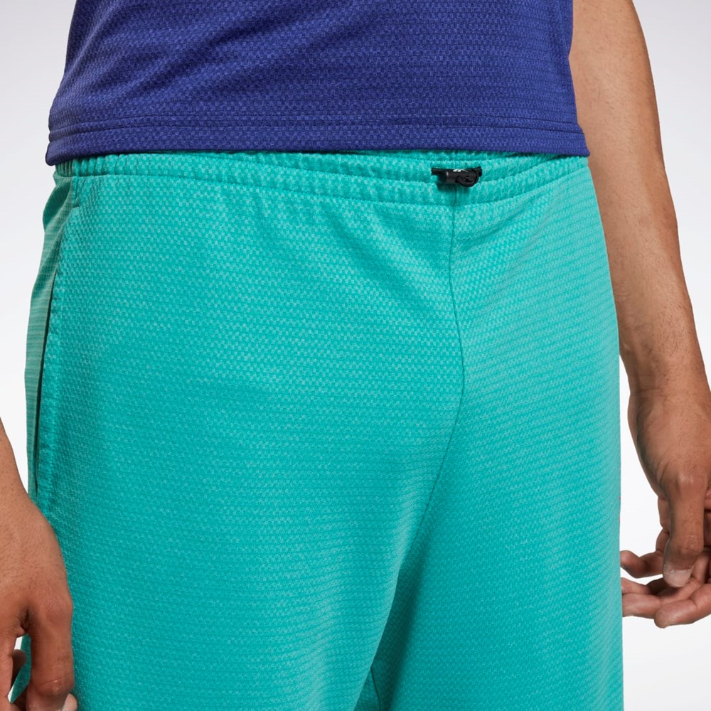 Reebok Workout Ready Mélange Shorts Semi Classic Teal | WYVSCP-413