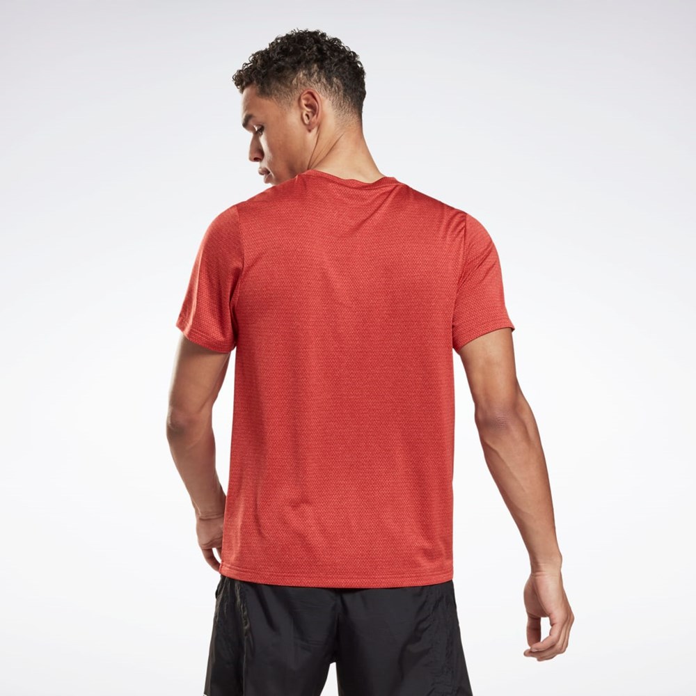 Reebok Workout Ready Mélange T-Shirt Rhodonite | RUTVLH-296
