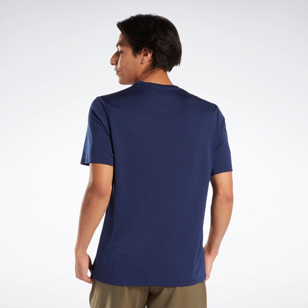 Reebok Workout Ready Mélange T-Shirt Sininen | CVFNDE-073