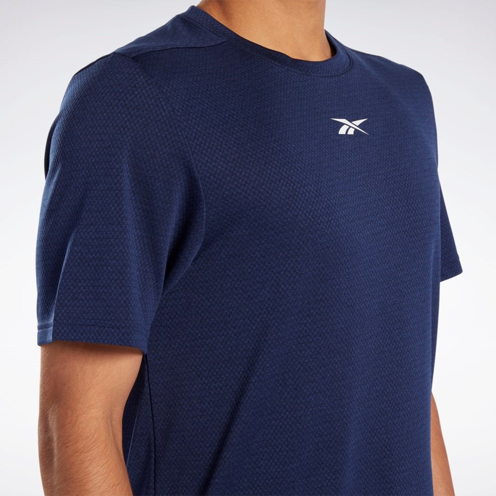 Reebok Workout Ready Mélange T-Shirt Sininen | CVFNDE-073