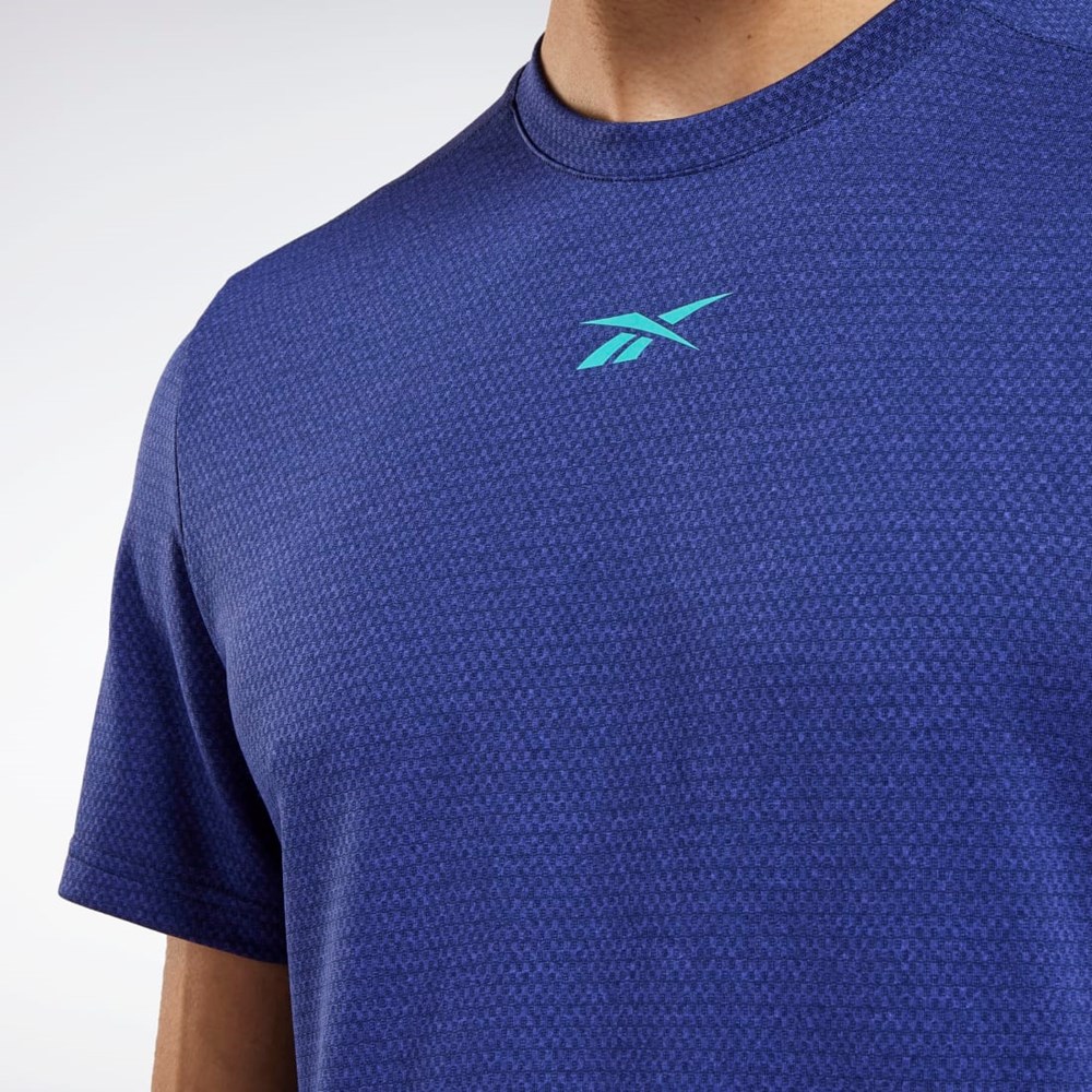 Reebok Workout Ready Mélange T-Shirt Violetit | RWNFCK-348