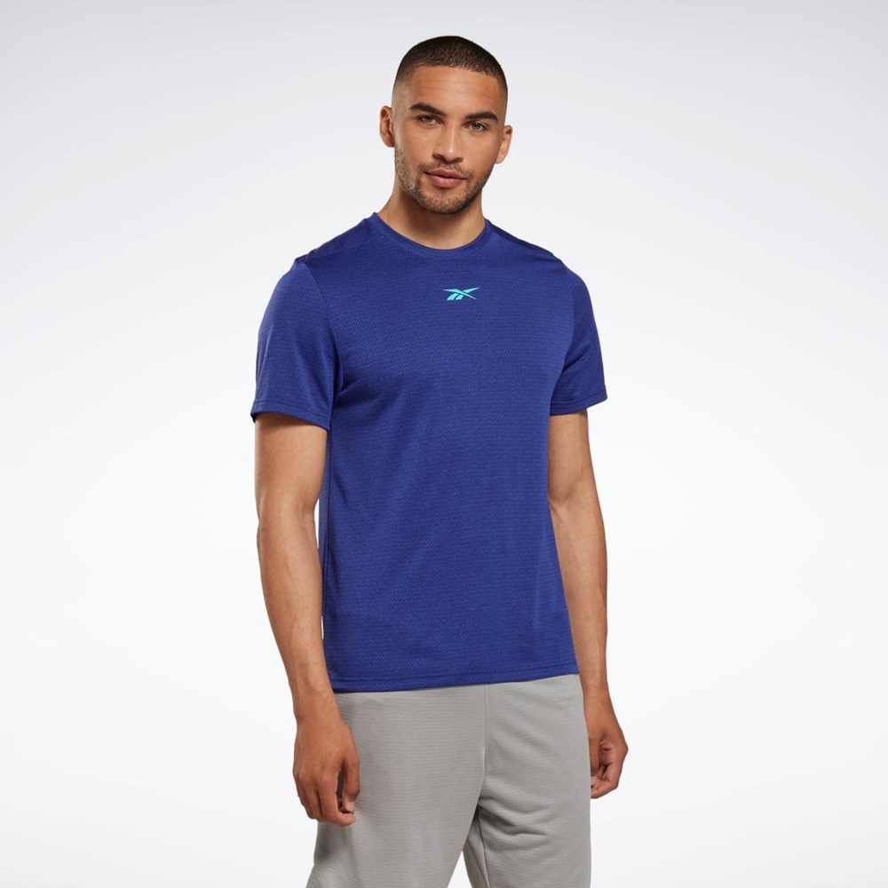 Reebok Workout Ready Mélange T-Shirt Violetit | RWNFCK-348