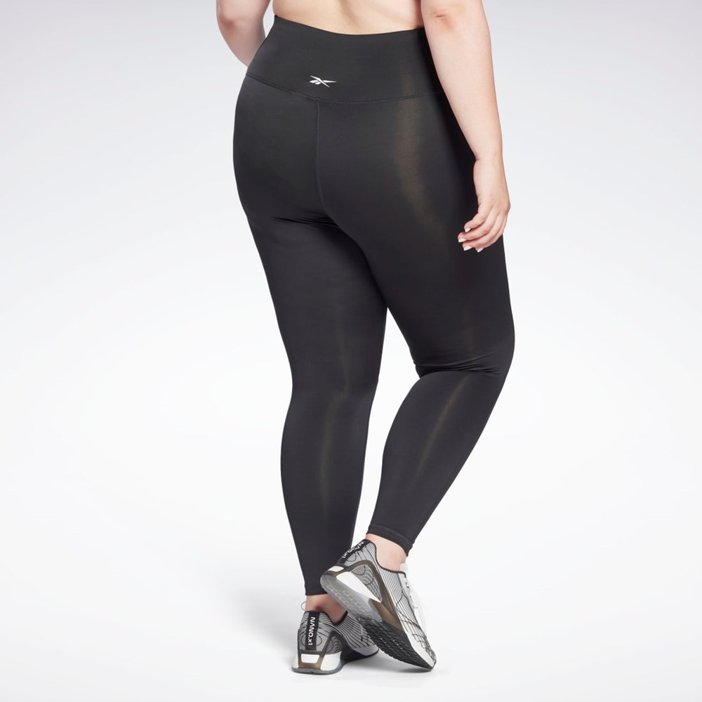 Reebok Workout Ready Pant Program High Rise Leggings (Plus Size) Mustat | FEMLTB-214
