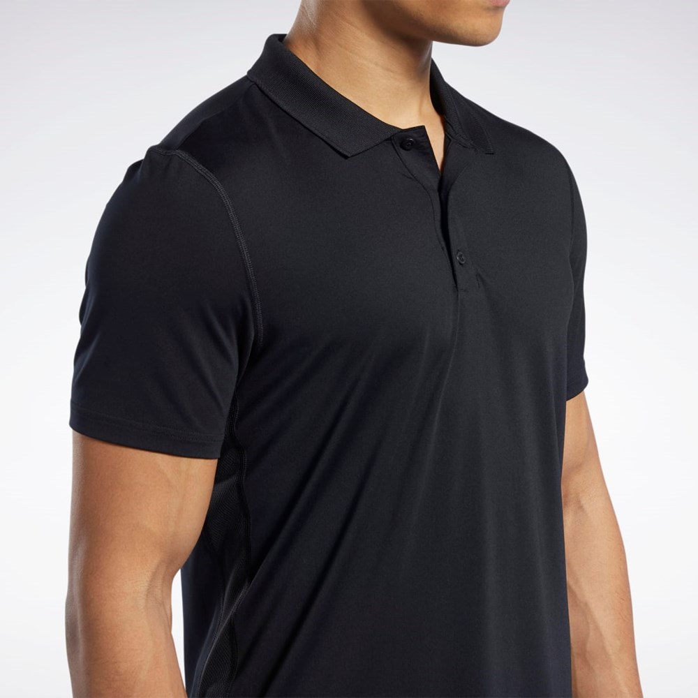 Reebok Workout Ready Polo Shirt Mustat | RCSGFO-287