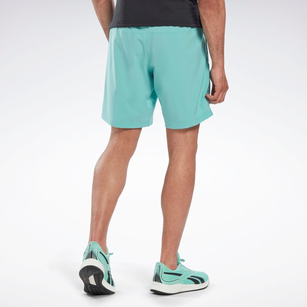 Reebok Workout Ready Shorts Semi Classic Teal | TMALRN-146