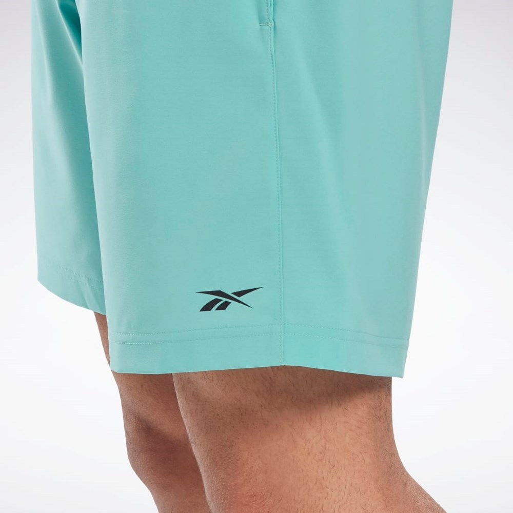 Reebok Workout Ready Shorts Semi Classic Teal | TMALRN-146