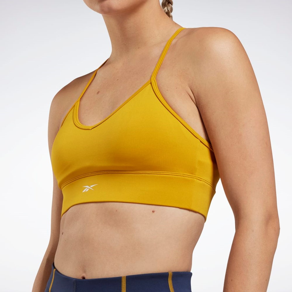 Reebok Workout Ready Sports Bra Bright Ochre | XYLABH-980