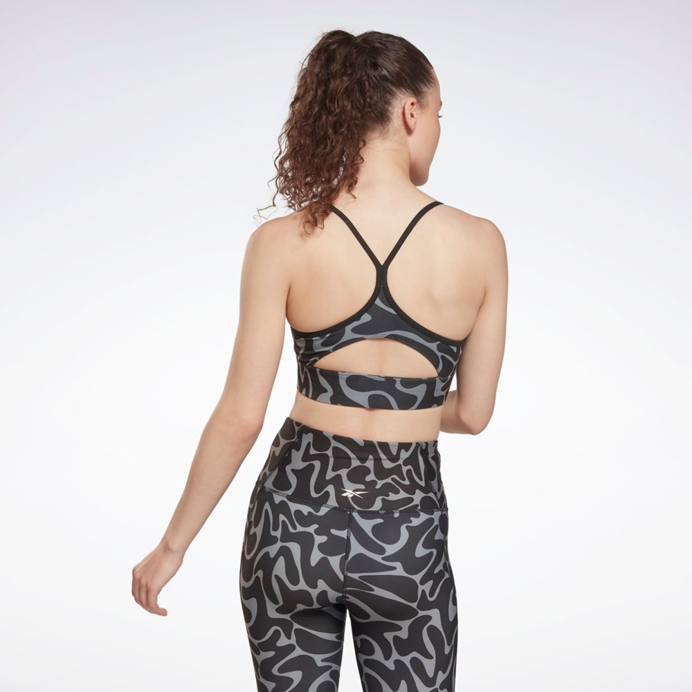 Reebok Workout Ready Sports Bra Mustat | BNEHWX-458