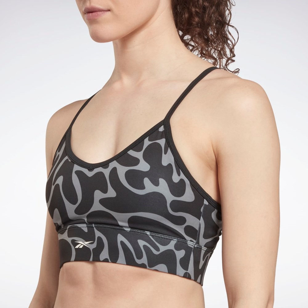 Reebok Workout Ready Sports Bra Mustat | BNEHWX-458