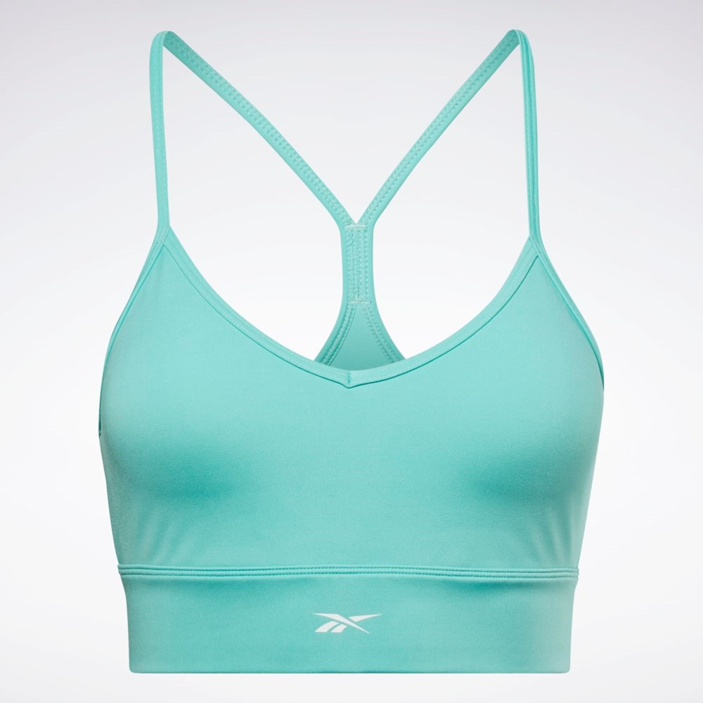 Reebok Workout Ready Sports Bra Semi Classic Teal | OVWZXA-129