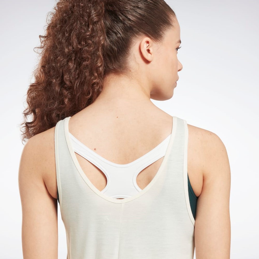 Reebok Workout Ready Supremium Graafinen Tank Top Valkoinen | MLQKUE-564
