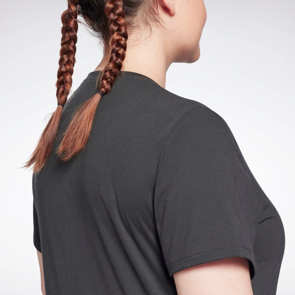 Reebok Workout Ready Supremium T-Shirt (Plus Size) Mustat | FNJUBA-018