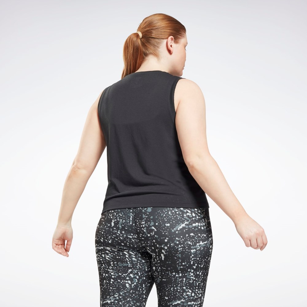 Reebok Workout Ready Supremium Tank Top (Plus Size) Mustat | NKBIHU-354