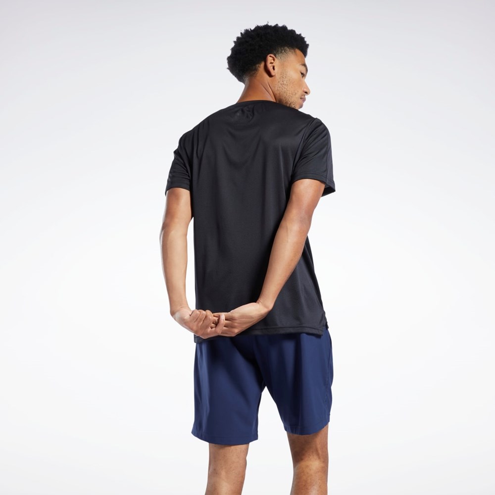Reebok Workout Ready Tech T-Shirt Mustat | ITHOLN-357