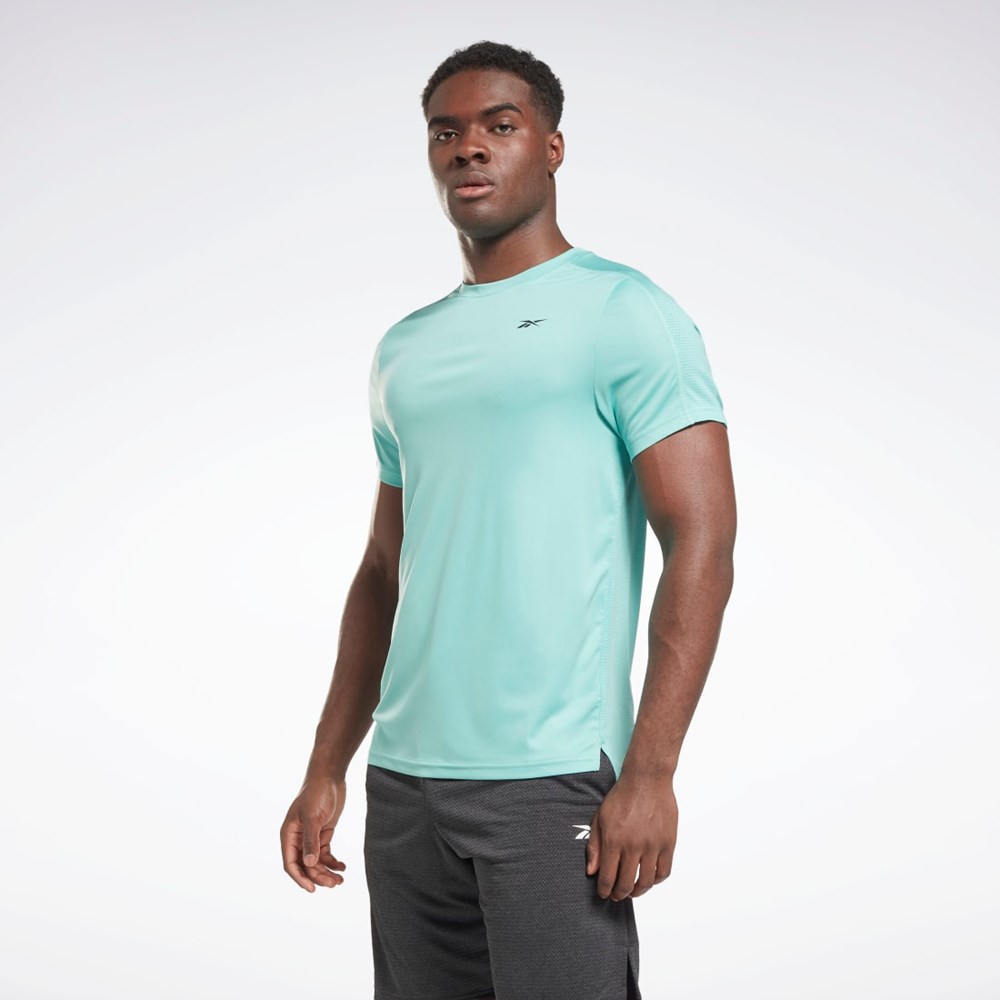 Reebok Workout Ready Tech T-Shirt Semi Classic Teal | KLFIRG-209