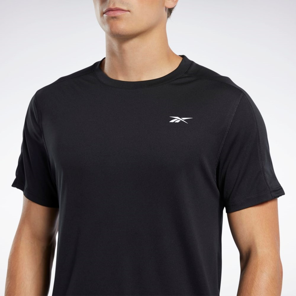 Reebok Workout Ready Tech Tee Mustat | DOHJKC-143
