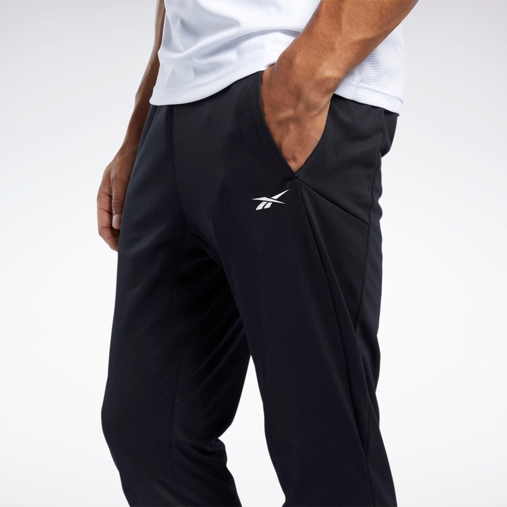 Reebok Workout Ready Track Pant Mustat | XAWERN-481