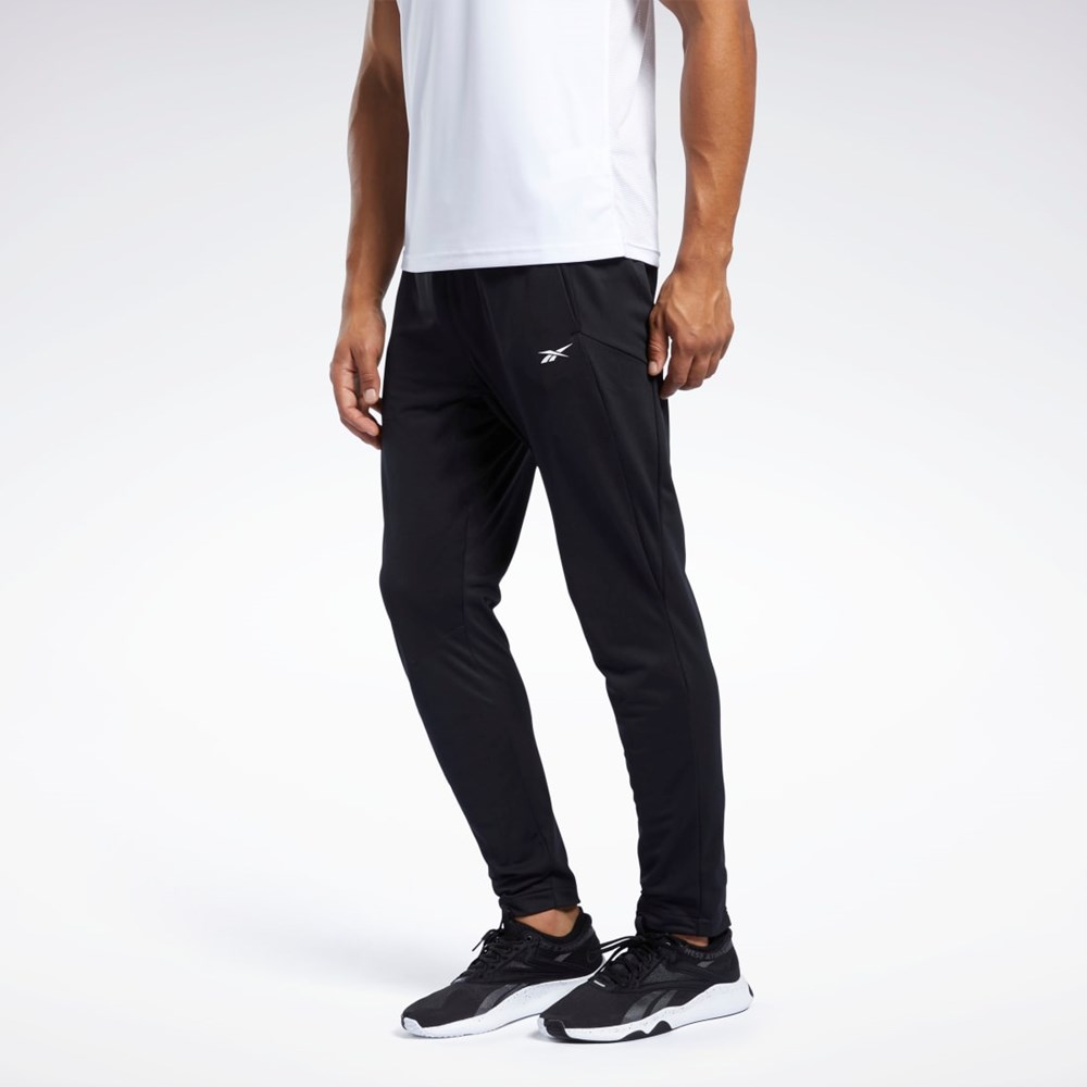 Reebok Workout Ready Track Pant Mustat | XAWERN-481