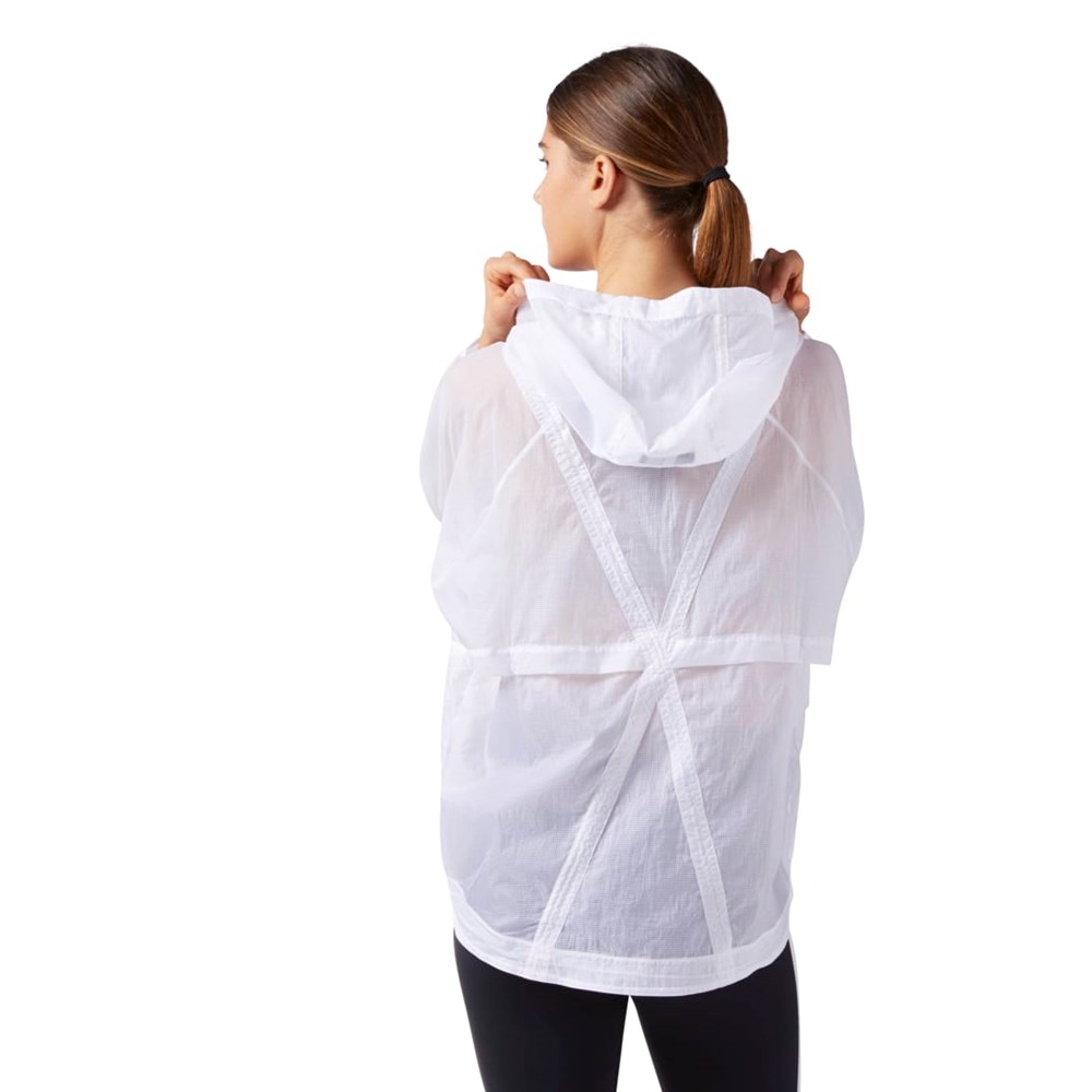 Reebok Woven Anorak Jacket Valkoinen | IJUXVW-768