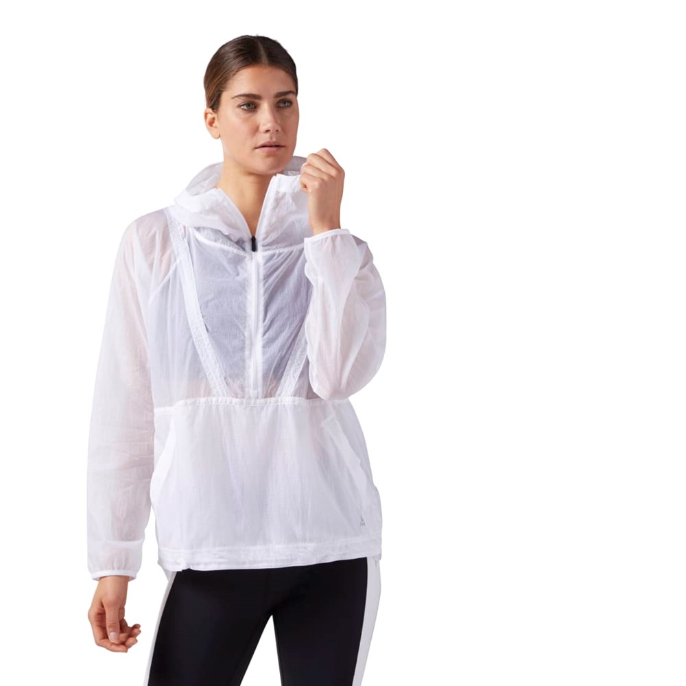 Reebok Woven Anorak Jacket Valkoinen | IJUXVW-768