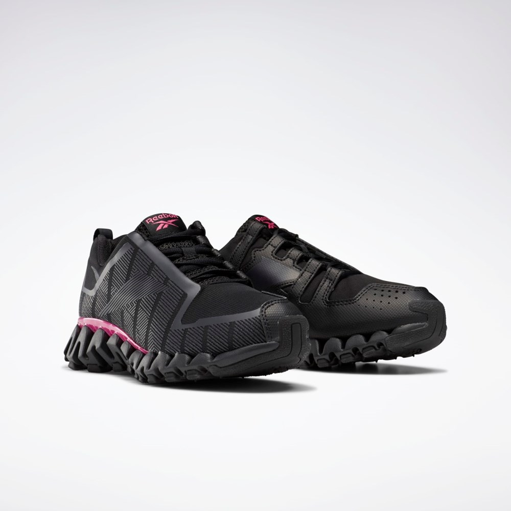 Reebok ZigWild Trail 6 Shoes Mustat Harmaat Pinkki | DRBXKJ-715