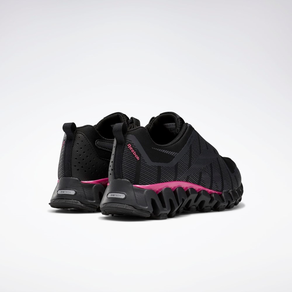 Reebok ZigWild Trail 6 Shoes Mustat Harmaat Pinkki | DRBXKJ-715