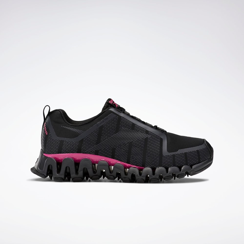 Reebok ZigWild Trail 6 Shoes Mustat Harmaat Pinkki | DRBXKJ-715