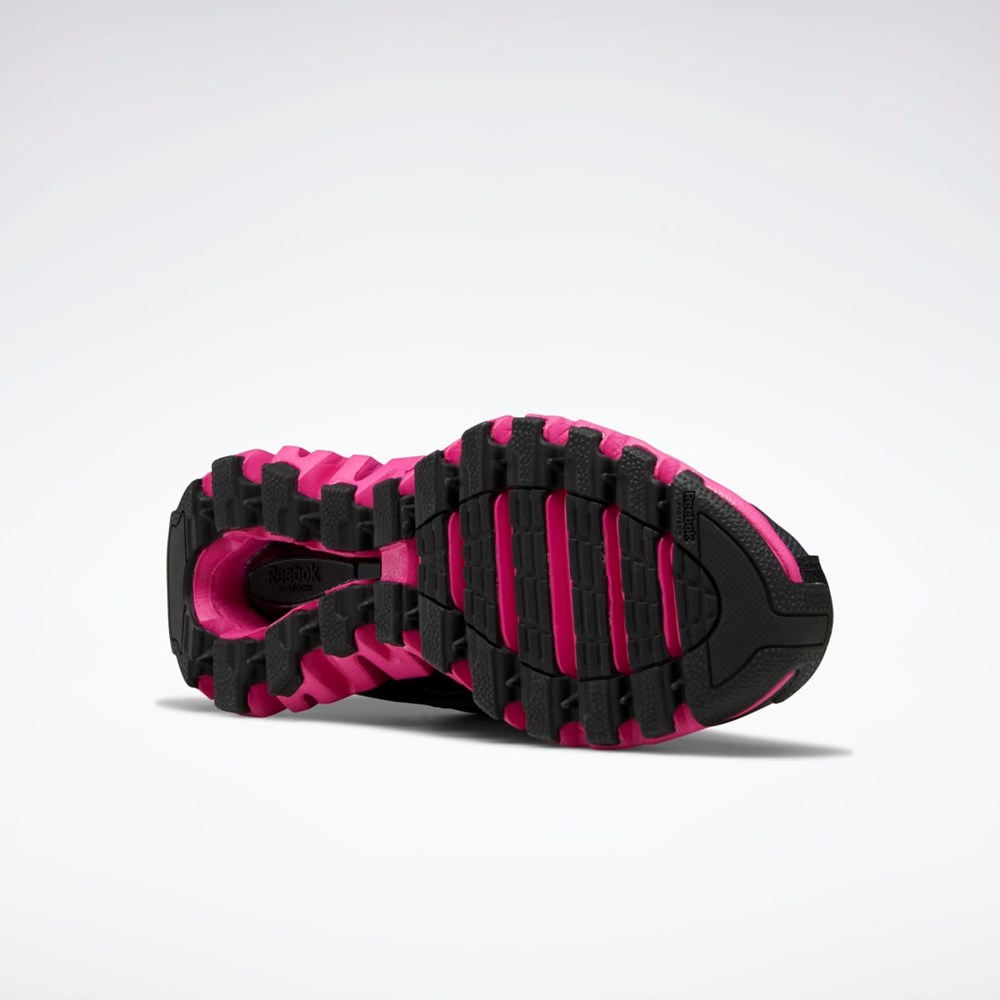Reebok ZigWild Trail 6 Shoes Mustat Harmaat Pinkki | ZBEISG-650