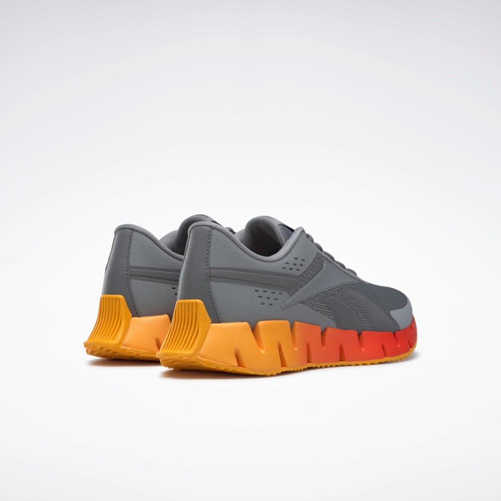 Reebok Zig Dynamica 2 Shoes Harmaat Punainen Kultaiset | LZNOGF-401