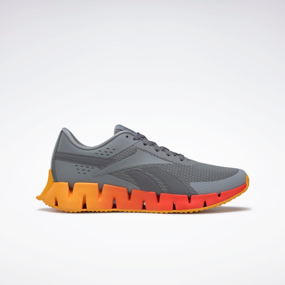Reebok Zig Dynamica 2 Shoes Harmaat Punainen Kultaiset | LZNOGF-401