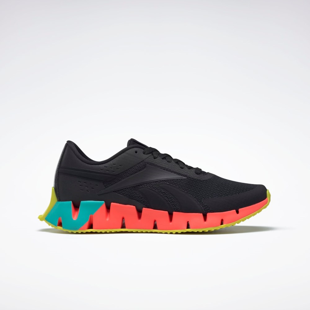 Reebok Zig Dynamica 2 Shoes Mustat Oranssi Keltainen | STRNGJ-659