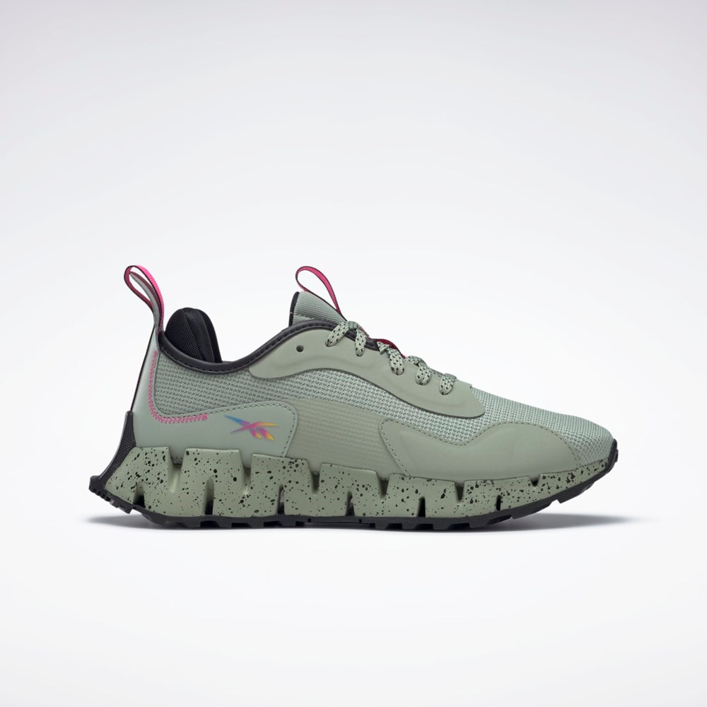 Reebok Zig Dynamica Adventure Shoes Harmaat Mustat Pinkki | RPUXNK-519