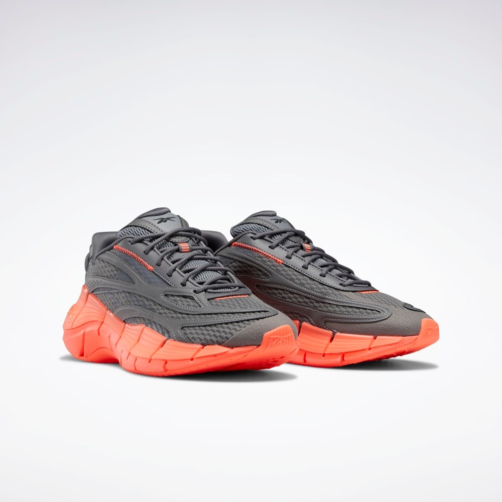 Reebok Zig Kinetica 2.5 Shoes Harmaat Harmaat Oranssi | OBAPXM-041