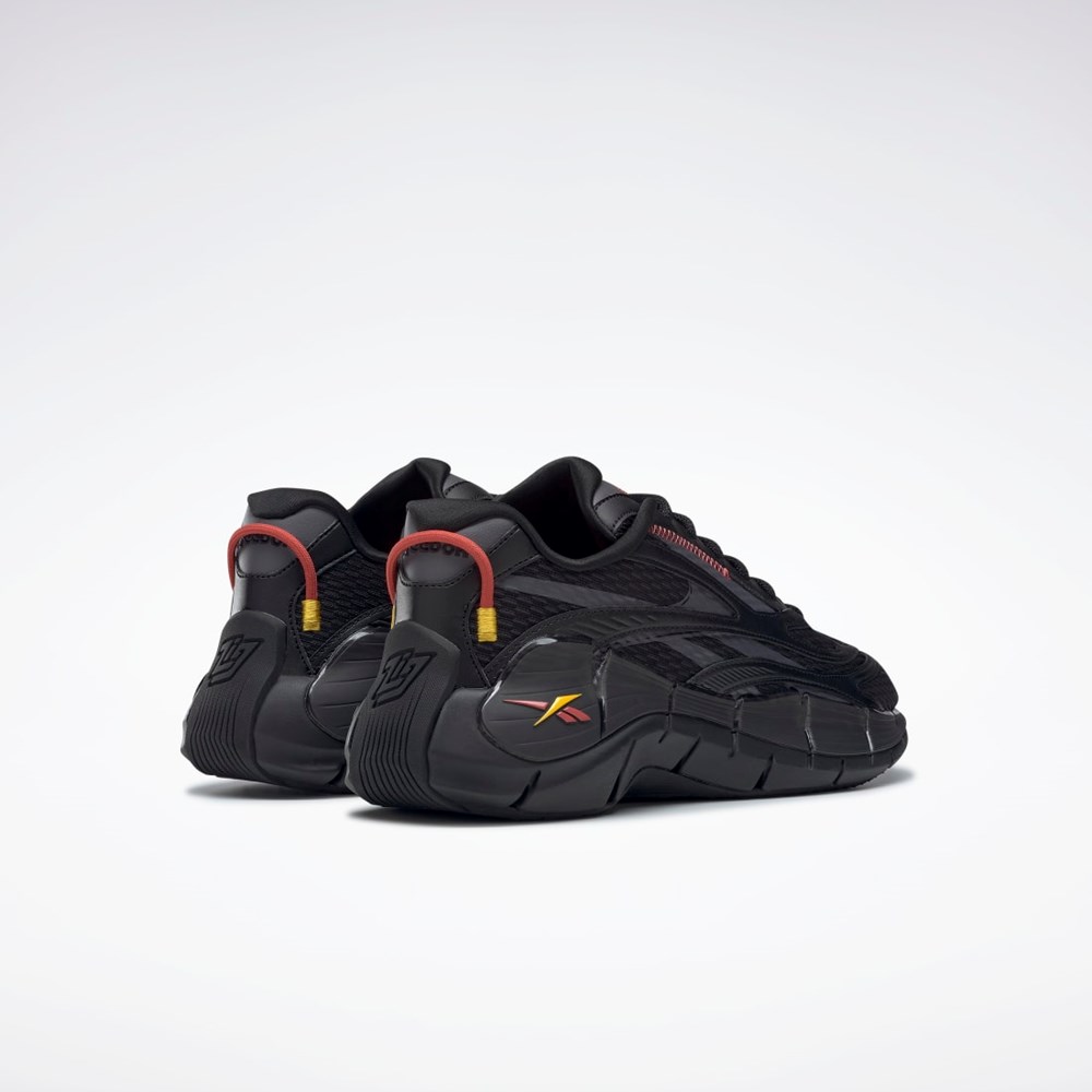Reebok Zig Kinetica 2.5 Shoes Mustat Harmaat | HQWZBI-753