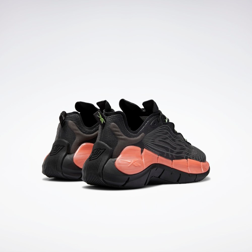 Reebok Zig Kinetica II Shoes Mustat Oranssi Minttu | TIXKRG-891