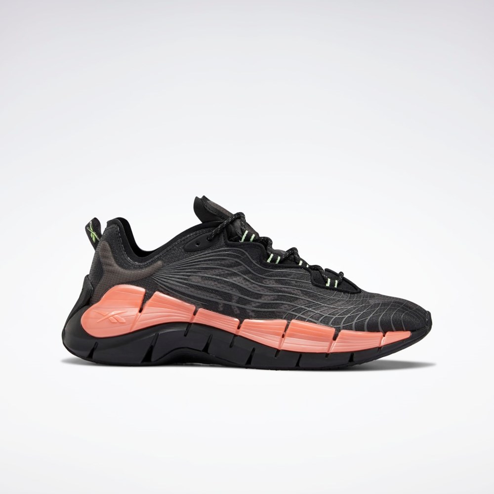 Reebok Zig Kinetica II Shoes Mustat Oranssi Minttu | TIXKRG-891