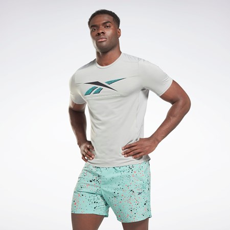 Reebok ACTIVCHILL Graafinen Athlete T-Shirt Harmaat | UOXKDN-026