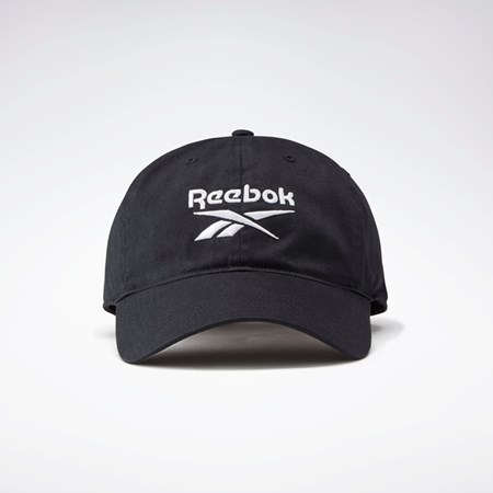 Reebok Active Foundation Badge Hat Mustat Mustat | NYVGWK-465