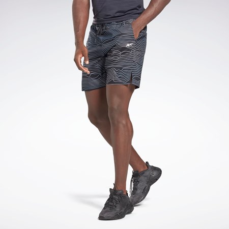 Reebok Allover Print Speed 2.0 Shorts Mustat | WCTNRP-694
