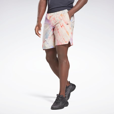 Reebok Allover Print Strength Shorts Moonstone | YRZEDO-146