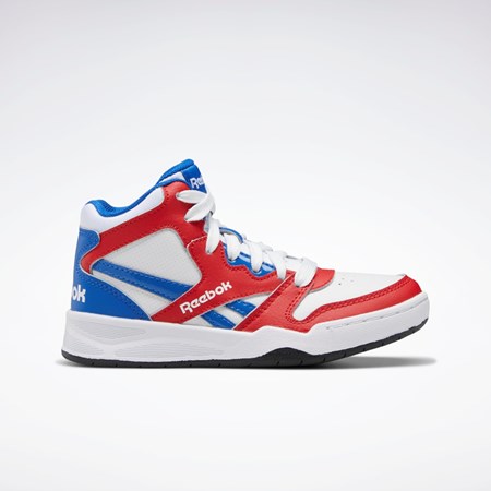 Reebok BB 4500 Court Shoes - Preschool Valkoinen Punainen Sininen | OWXGJU-926