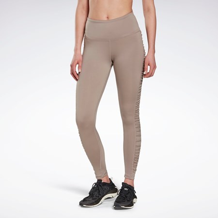 Reebok Bold High-Waisted Ruched Tights Harmaat | NHCFMI-631