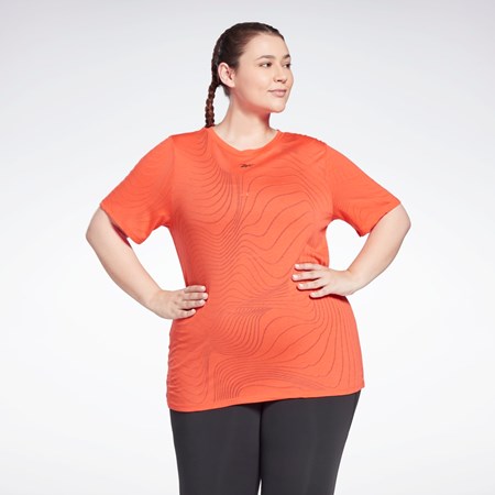 Reebok Burnout T-Shirt (Plus Size) Punainen | ZFIOYW-698